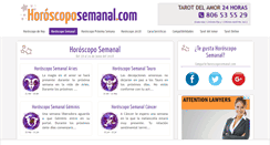 Desktop Screenshot of horoscoposemanal.com