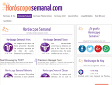 Tablet Screenshot of horoscoposemanal.com